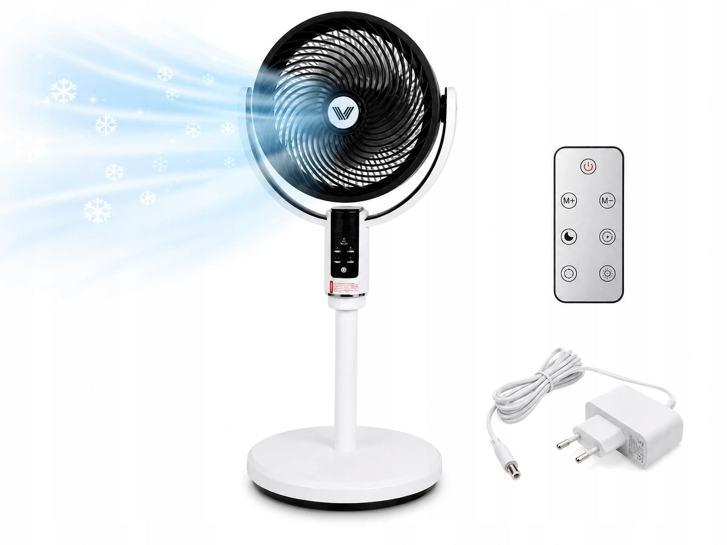 Column fan remote control oscillation timer 3 speeds quiet for bedroom