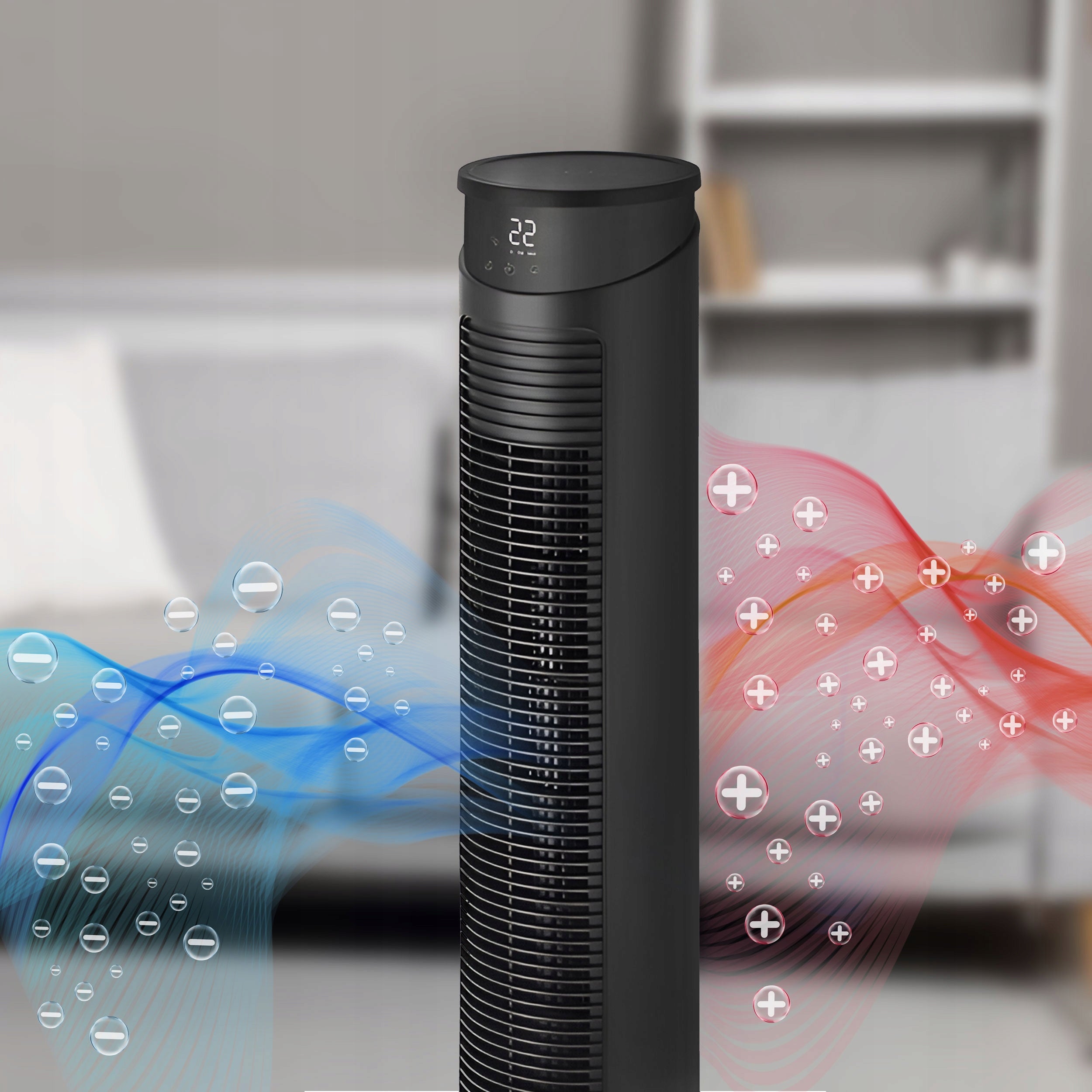 Column fan silent fan EBERG FYN JONY +AROMA +WiFi +10m XXL LED Packaging status original