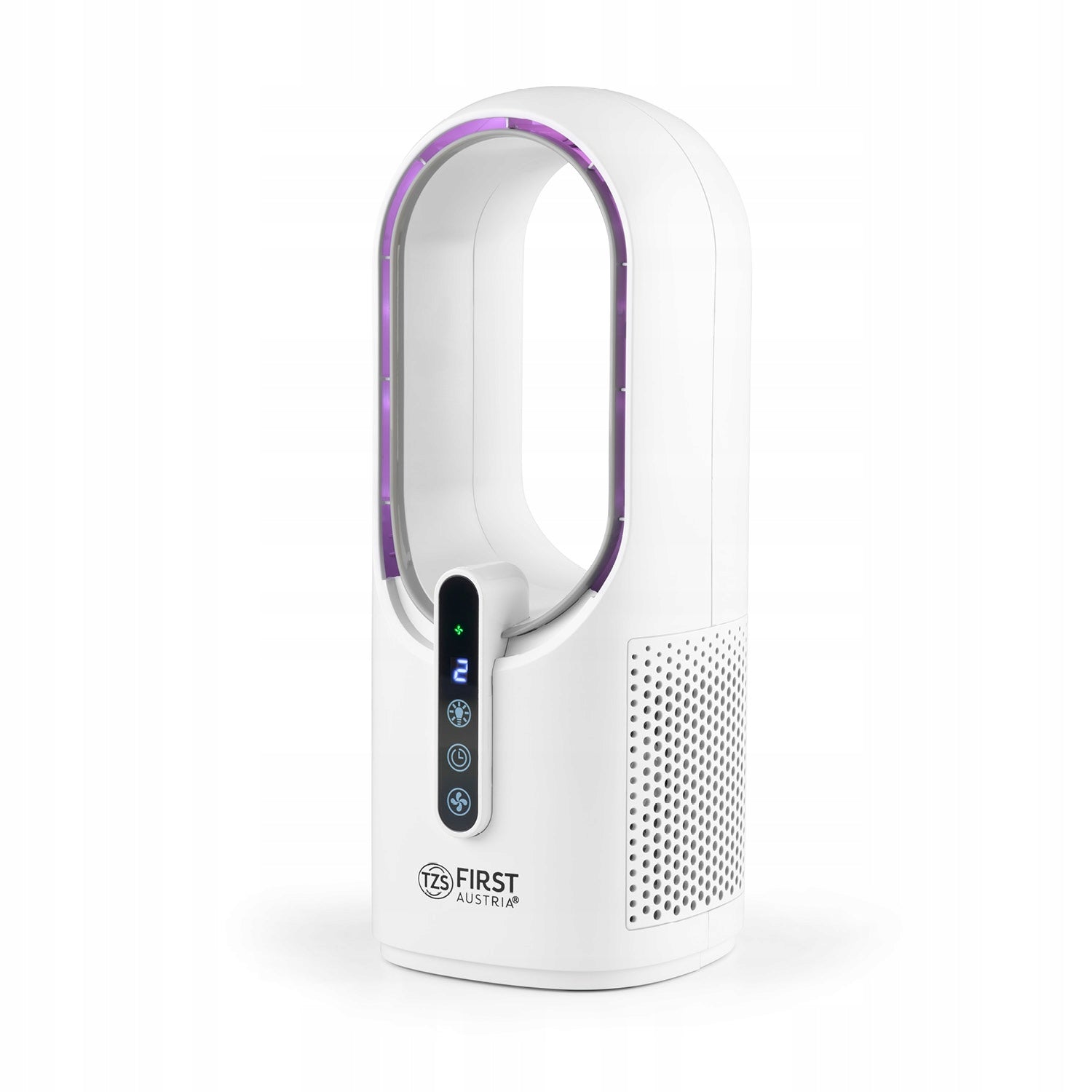 Columnless Fan TZS First Austria With Battery White