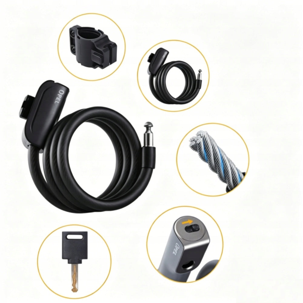 Combination bicycle lock anti-theft durable safety bike lock in black Manufacturer code 6979916250424