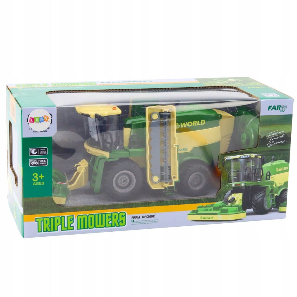Combine Harvester With Lawn Mower Steam Effect Remote Controlled RC 2.4G Kind driving