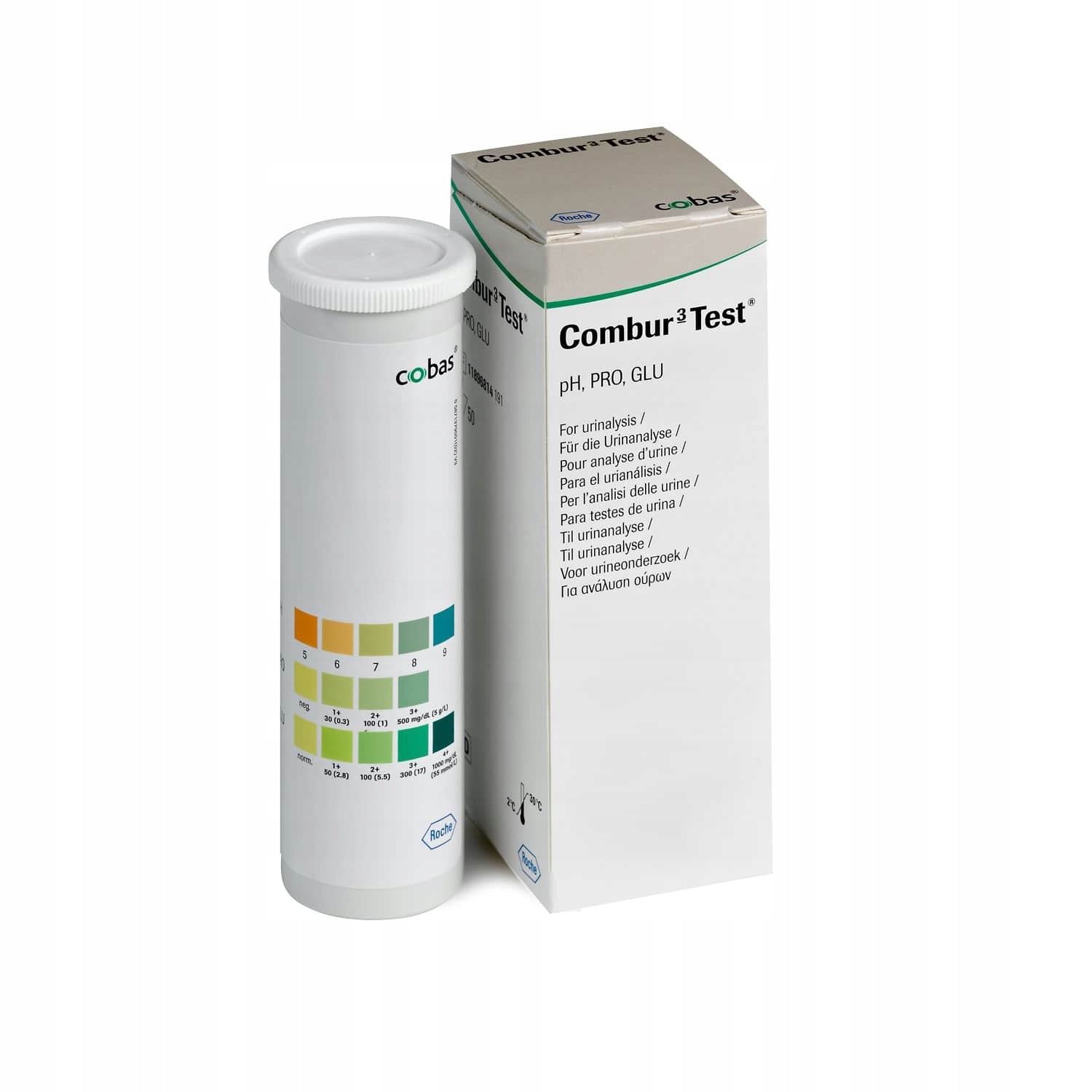 Combur 3 test strips for bilirubin and others (50 pcs.)