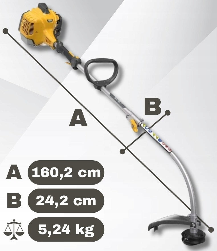 Combustion Scythe Brush Cutter Stiga GT730A 25.4 cm3 Efficient Brush Cutter Cutting diameter 38 cm