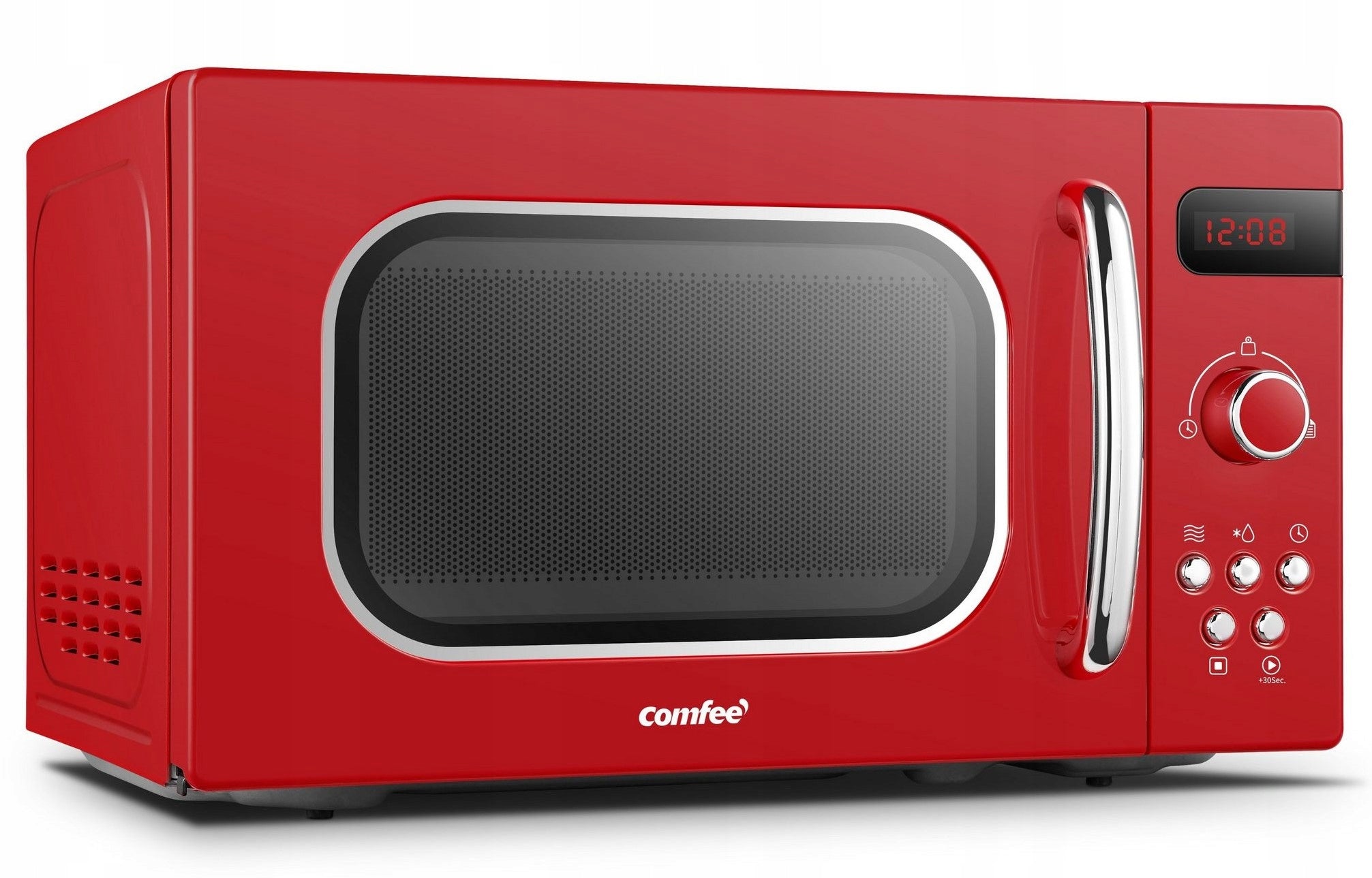 Comfee CMSRO 20 di rd Retro Microwave Oven 20L 800W Red