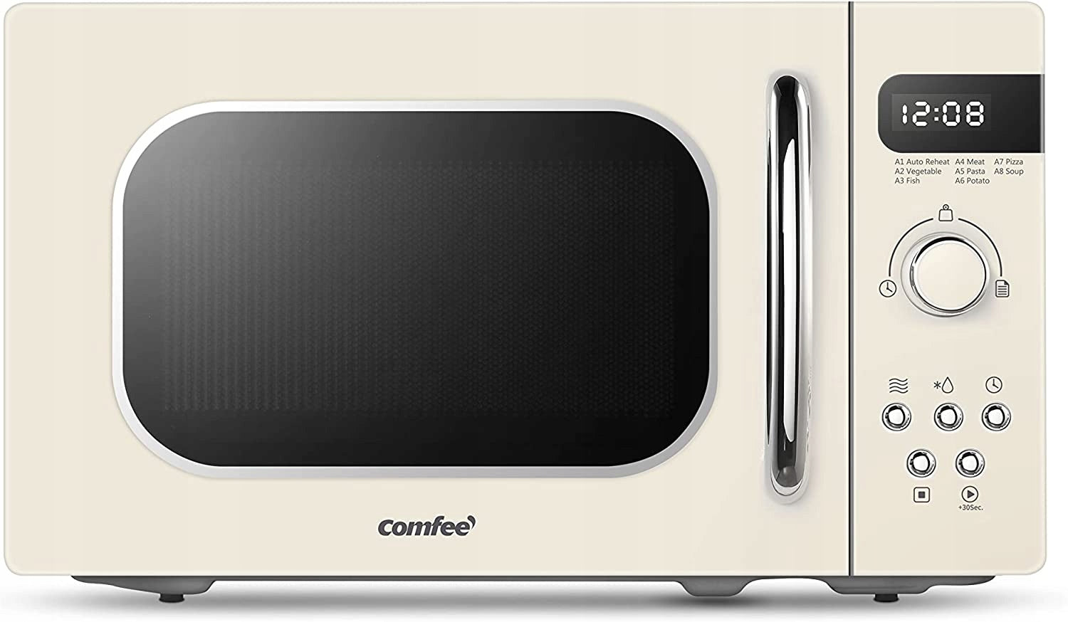 Comfee Cmsro 20DI Cr retro microwave oven 20L 800W cream Model CMSRO