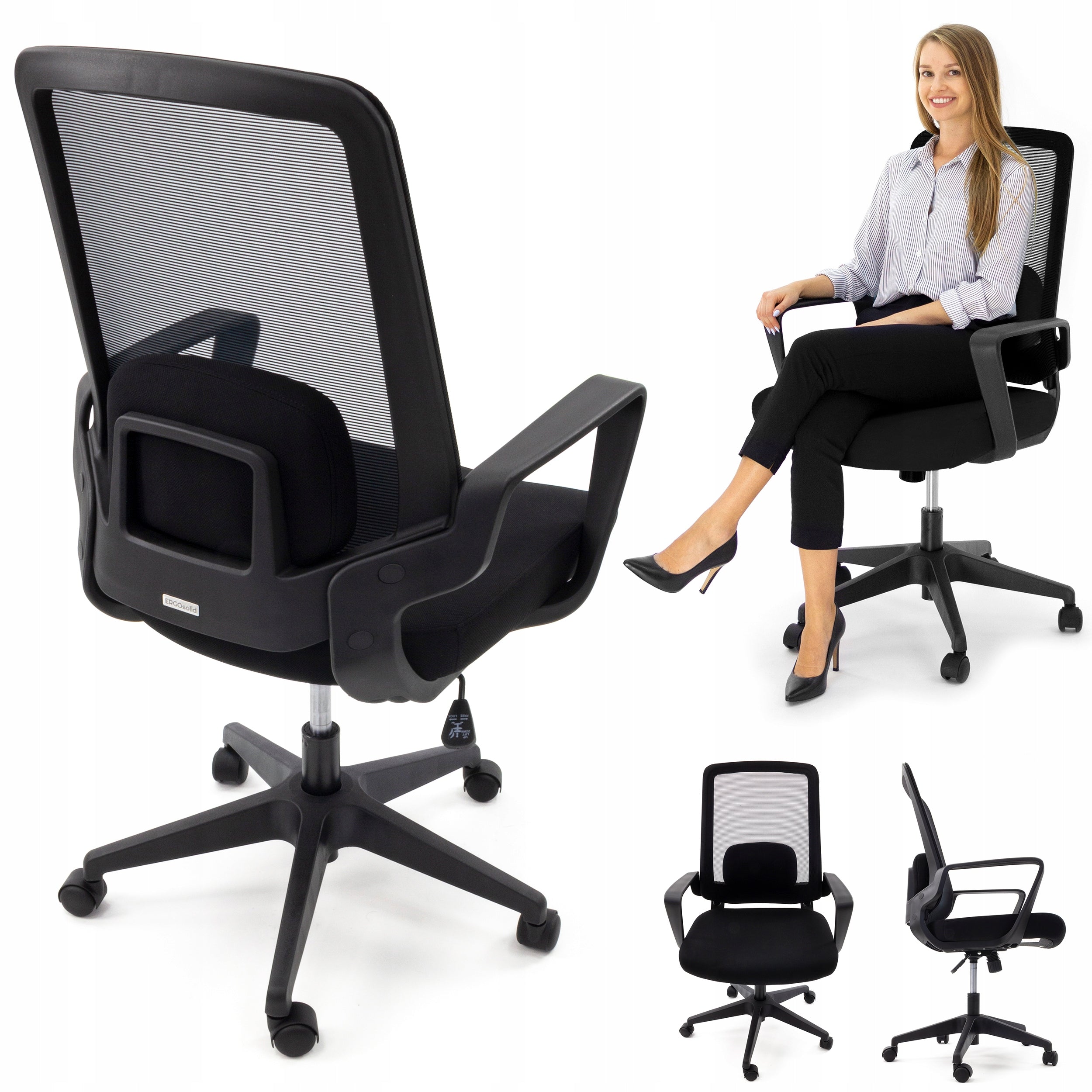 Comfortable Ergonomic Office Chair Swivel Chair AMO-70 black