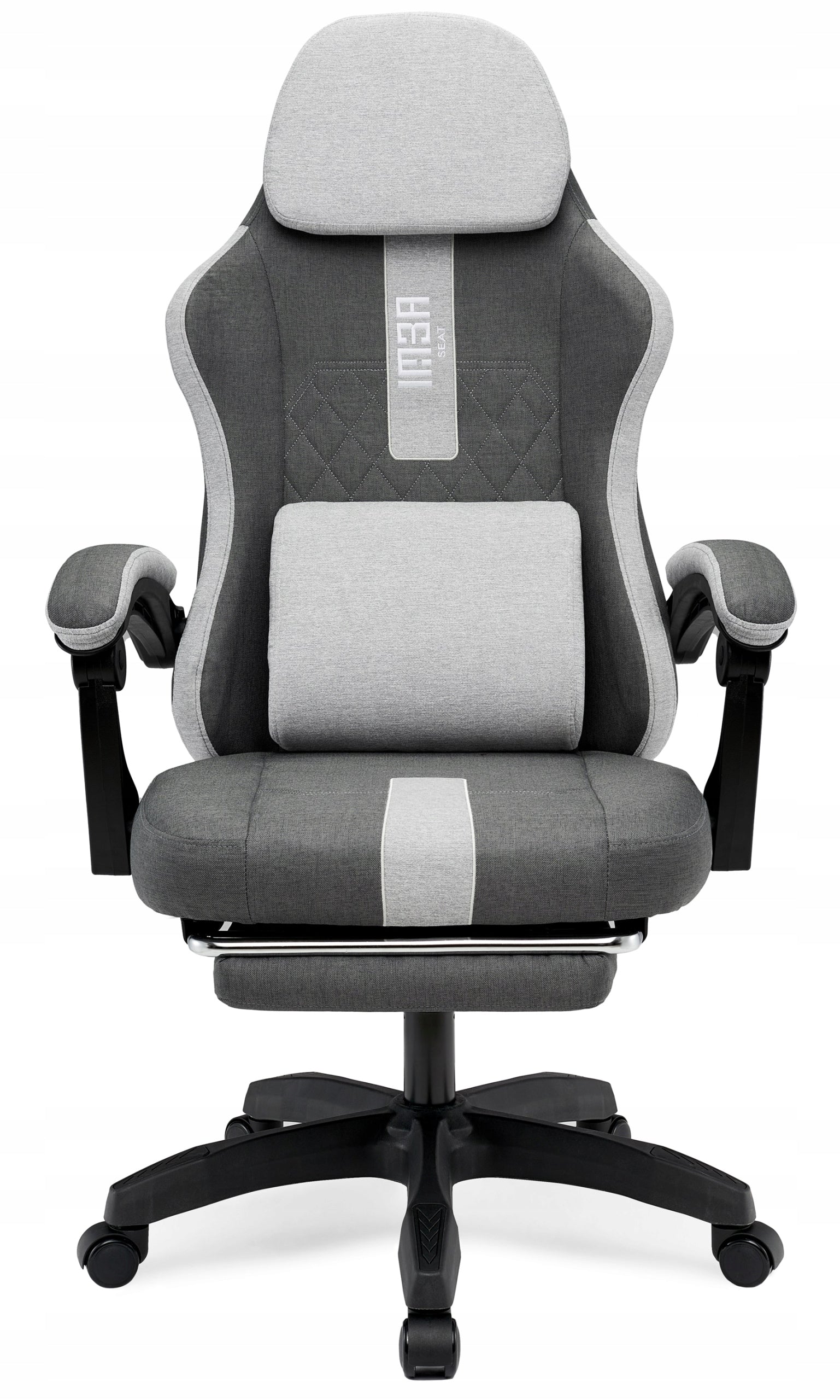 Comfortable Office Gaming Chair Swivel Grey Fabric Manufacturer code 087632
