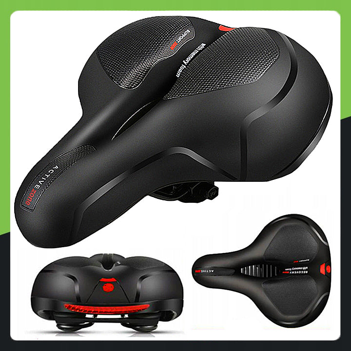 Comfortable SOFT Bicycle Saddle REFLECTIVE Shock Absorbing SPORT VENTILATION Dedicated for BMX bikes cargo bikes cross bikes dirt bikes enduro bikes urban bikes MTB (mountain bikes) cyclocross bikes street bikes road bikes track bikes trekking bikes downhill bikes trail bikes