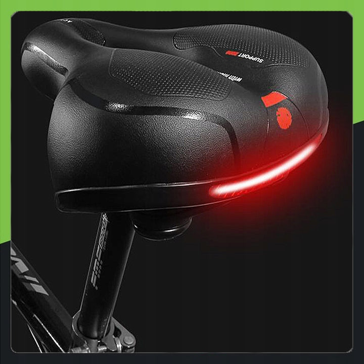 Comfortable SOFT Bicycle Saddle REFLECTIVE Shock Absorbing SPORT VENTILATION Packaging status original