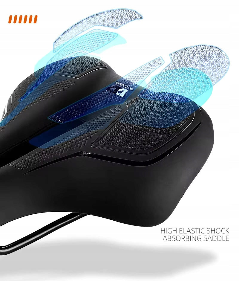 Comfortable bicycle saddle for MTB bike model COMFORT foam Width 210 mm