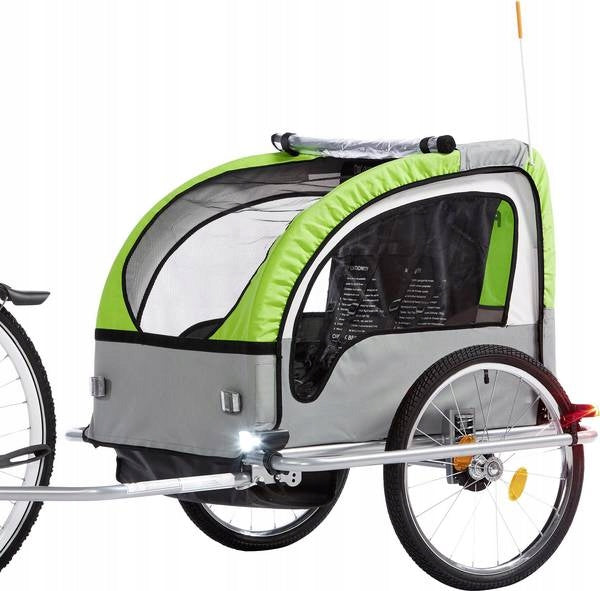 Comfortable bicycle trailer Fischer Bikes with suspension Color black