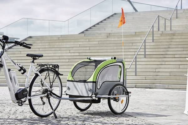 Comfortable bicycle trailer Fischer Bikes with suspension Model FISCHER