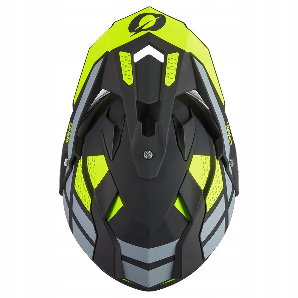 Comfortable black and yellow motorcycle helmet for ENDURO MOTO ATV O'neal Sierra R M Packaging status original