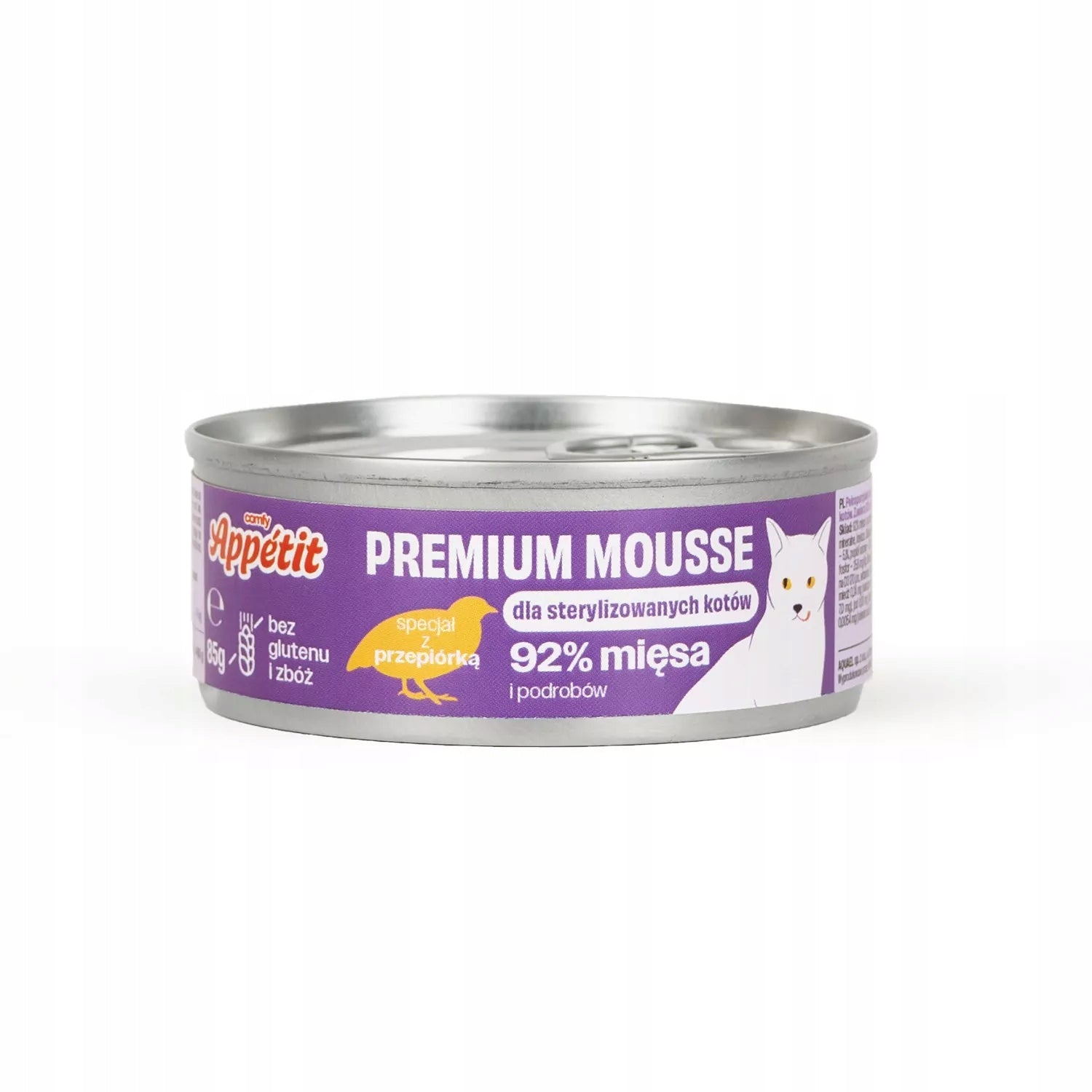 Comfy Appetit premium Mousse Sterilised Quail 85g wet cat food