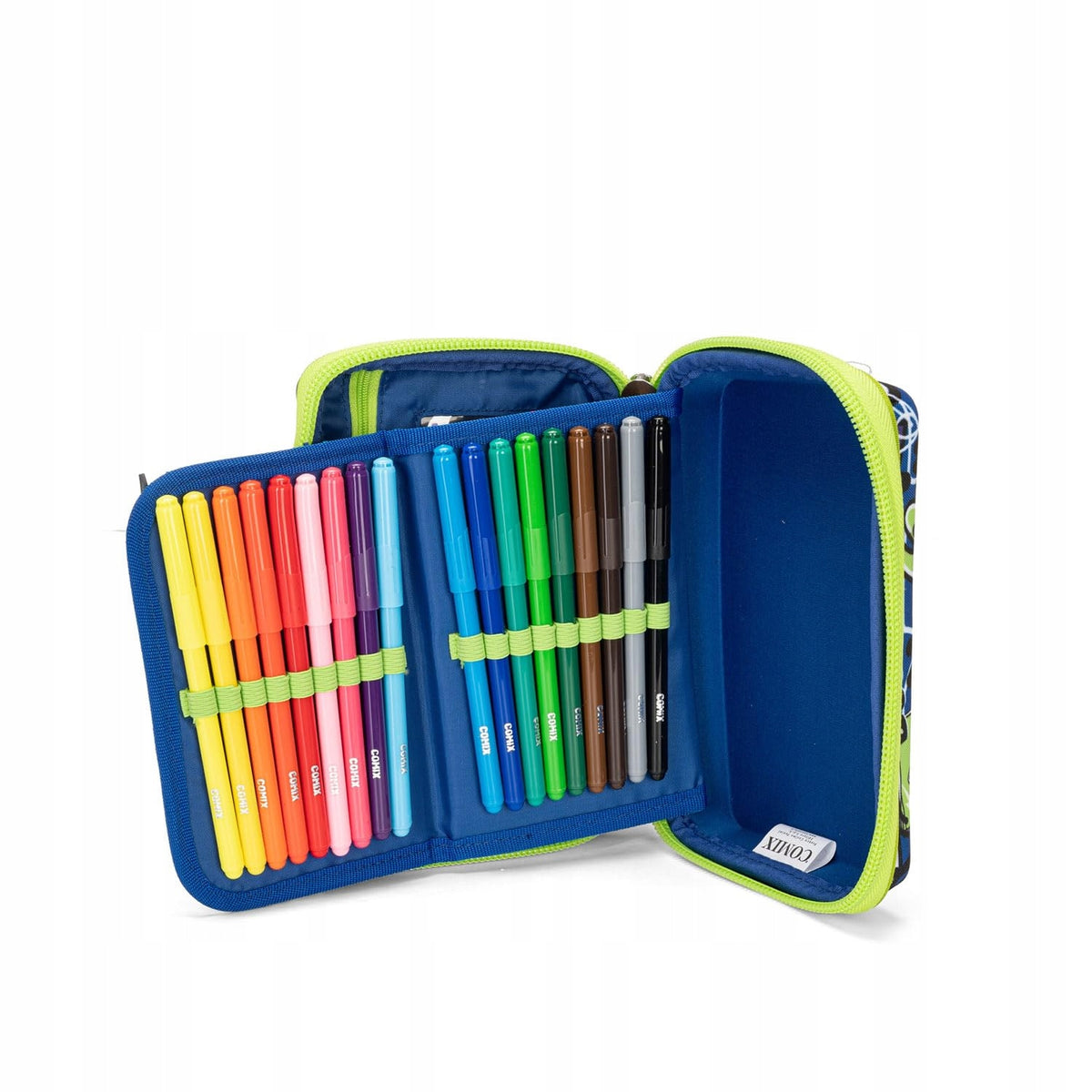 Comix Bright Boy maxi pencil case with compartments and zipper 69721BO Brand no brand