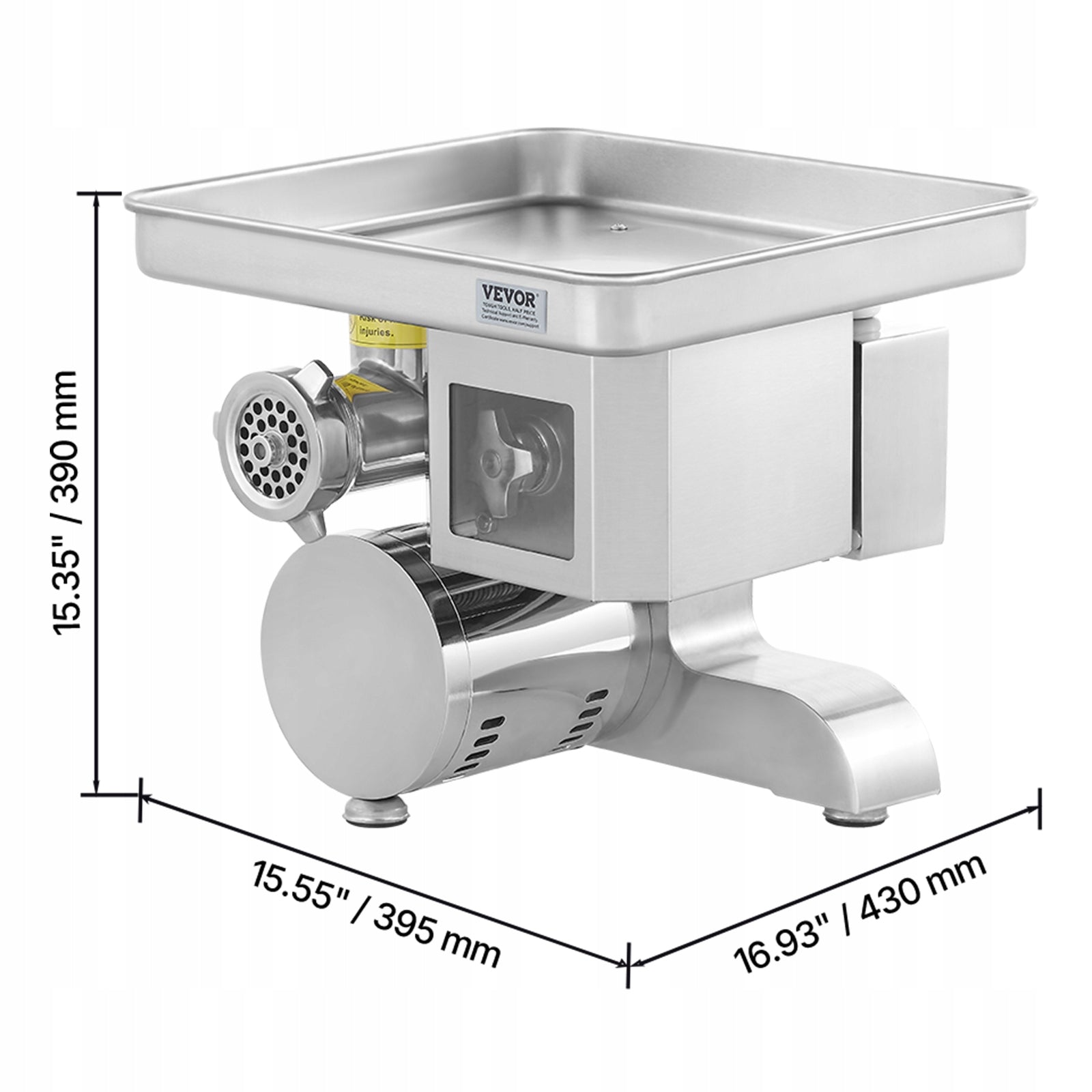 Commercial Electric Meat Grinder Slicer 11 Lbs/Min Sausage Stuffer Maker Brand Vevor