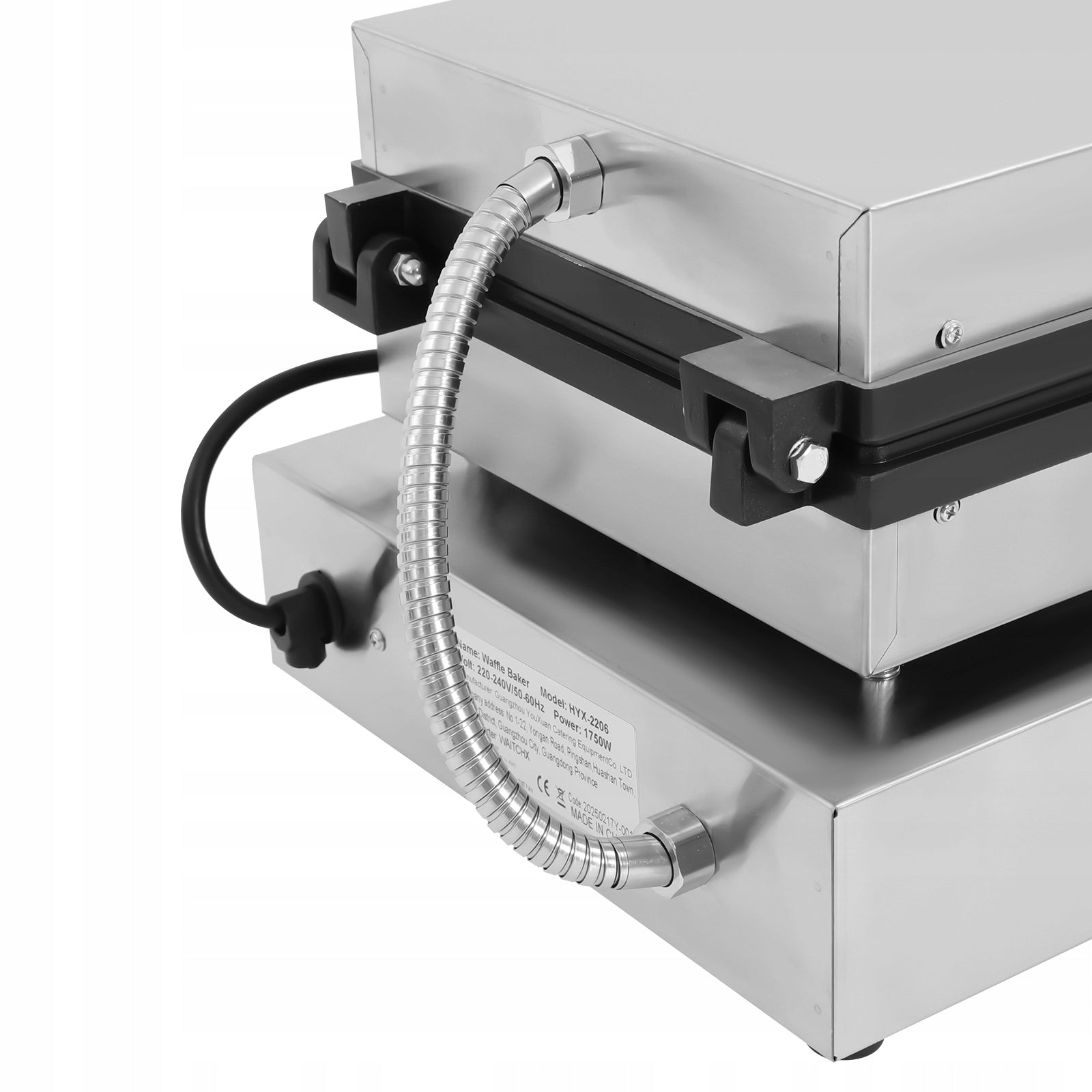 Commercial Waffle Maker, Non-Stick Waffle Iron with Temp and Time Control Manufacturer code Commercial Waffle Maker