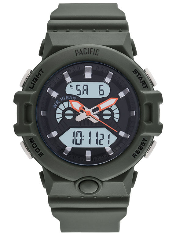 Communion watch PACIFIC sports LCD 2223LAD-06 DATE STOPWATCH Brand Pacific