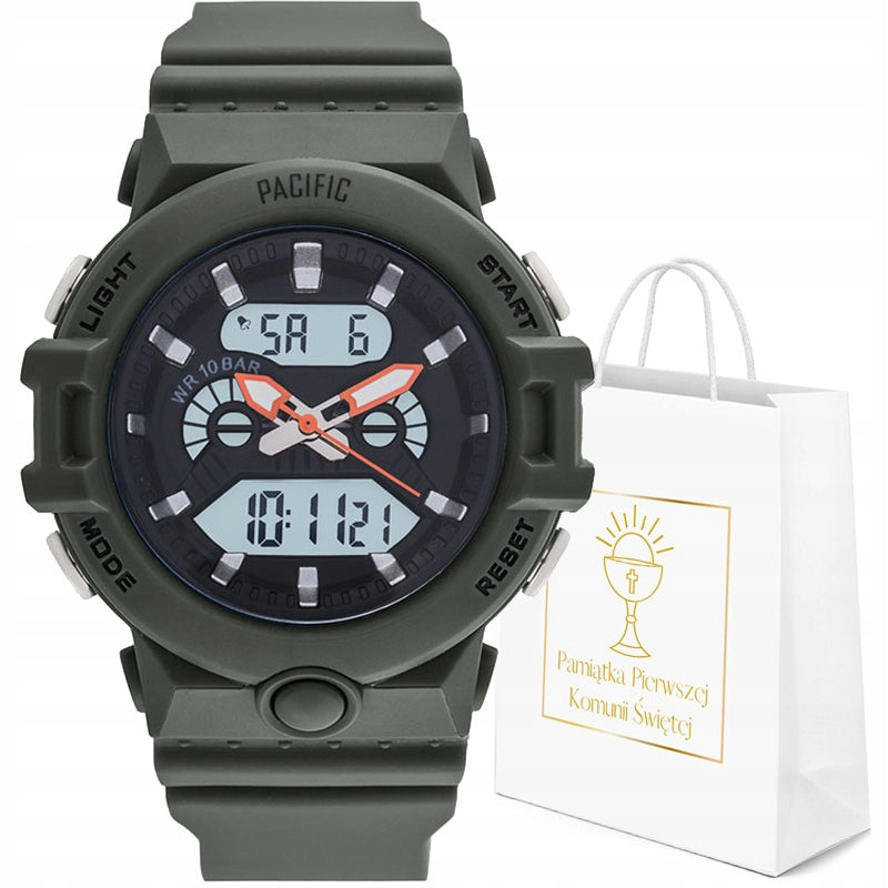 Communion watch PACIFIC sports LCD 2223LAD-06 DATE STOPWATCH