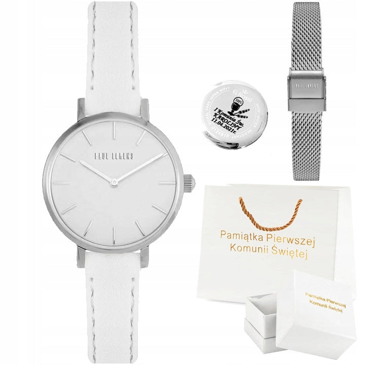 Communion watch for girls Paul Lorens with two straps and ENGRAVING