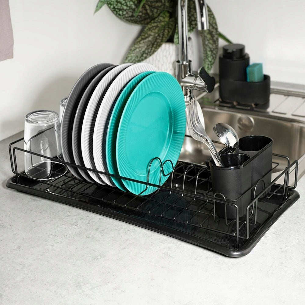 Compact Kitchen Dish Dryer Plates Cutlery Cups Narrow Small Packaging status original