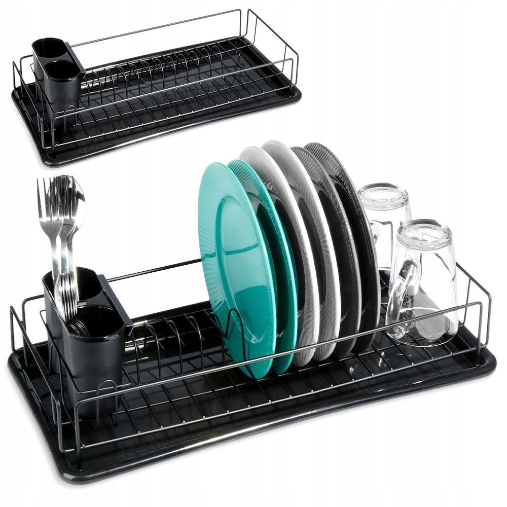 Compact Kitchen Dish Dryer Plates Cutlery Cups Narrow Small