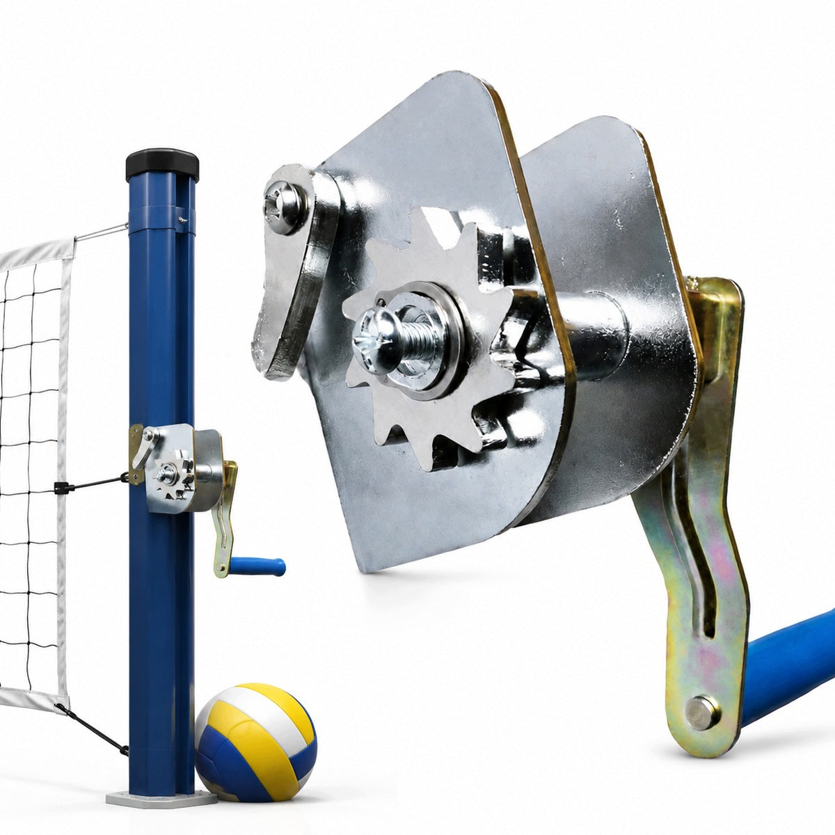 Compact mesh tensioner