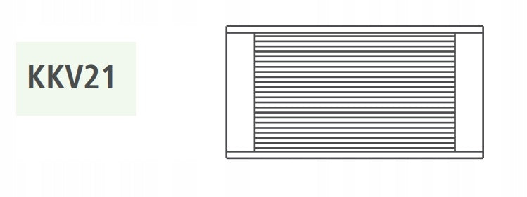 Compact valve convector heater KKV21 H=150 L=1800 Brand Kermi