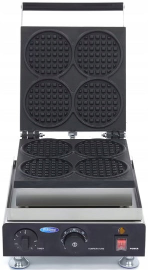 Compact waffle iron - 4 pieces W300 x D380 x H270 mm MAXIMA 09374204 Power rating 1750 W