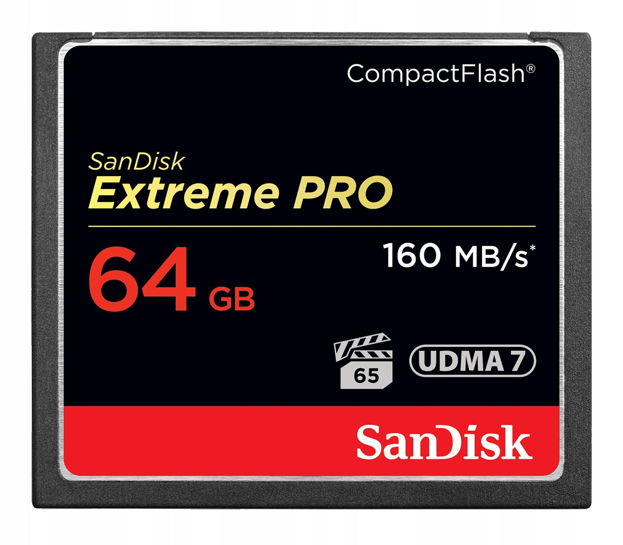 CompactFlash (CF) 64GB SanDisk Extreme Pro 160 MB Certificates of conformity CE