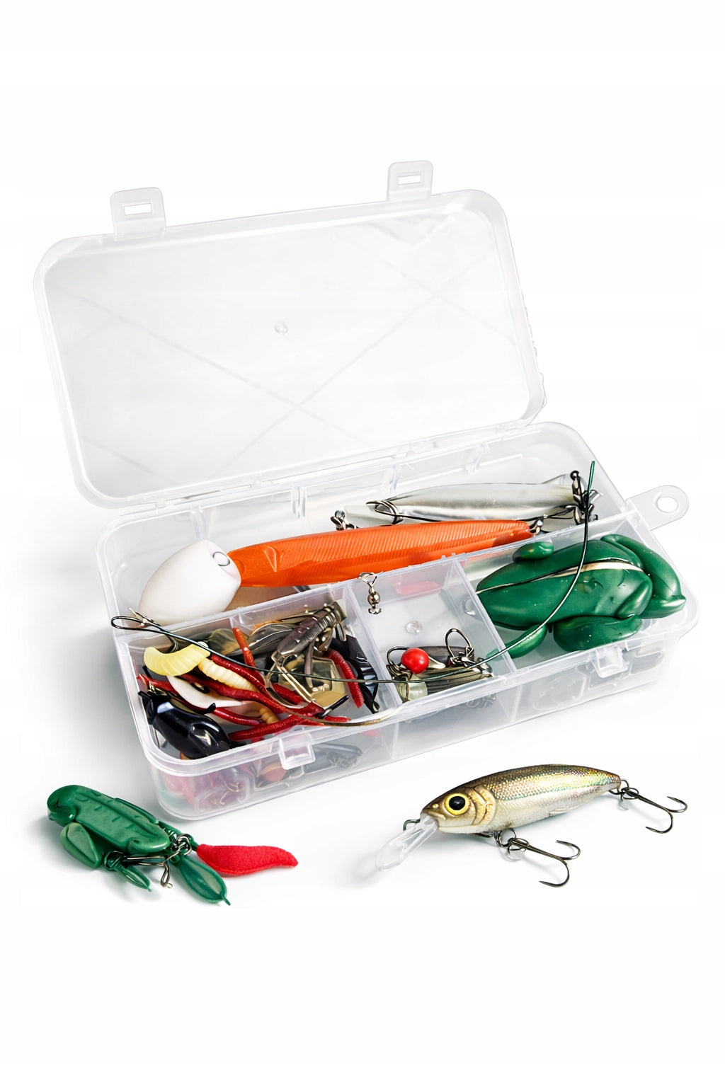 Complete Fishing Set Fishing Rod Reel Multiplier Bait Plates Manufacturer code Zestaw na ryby DUŻY