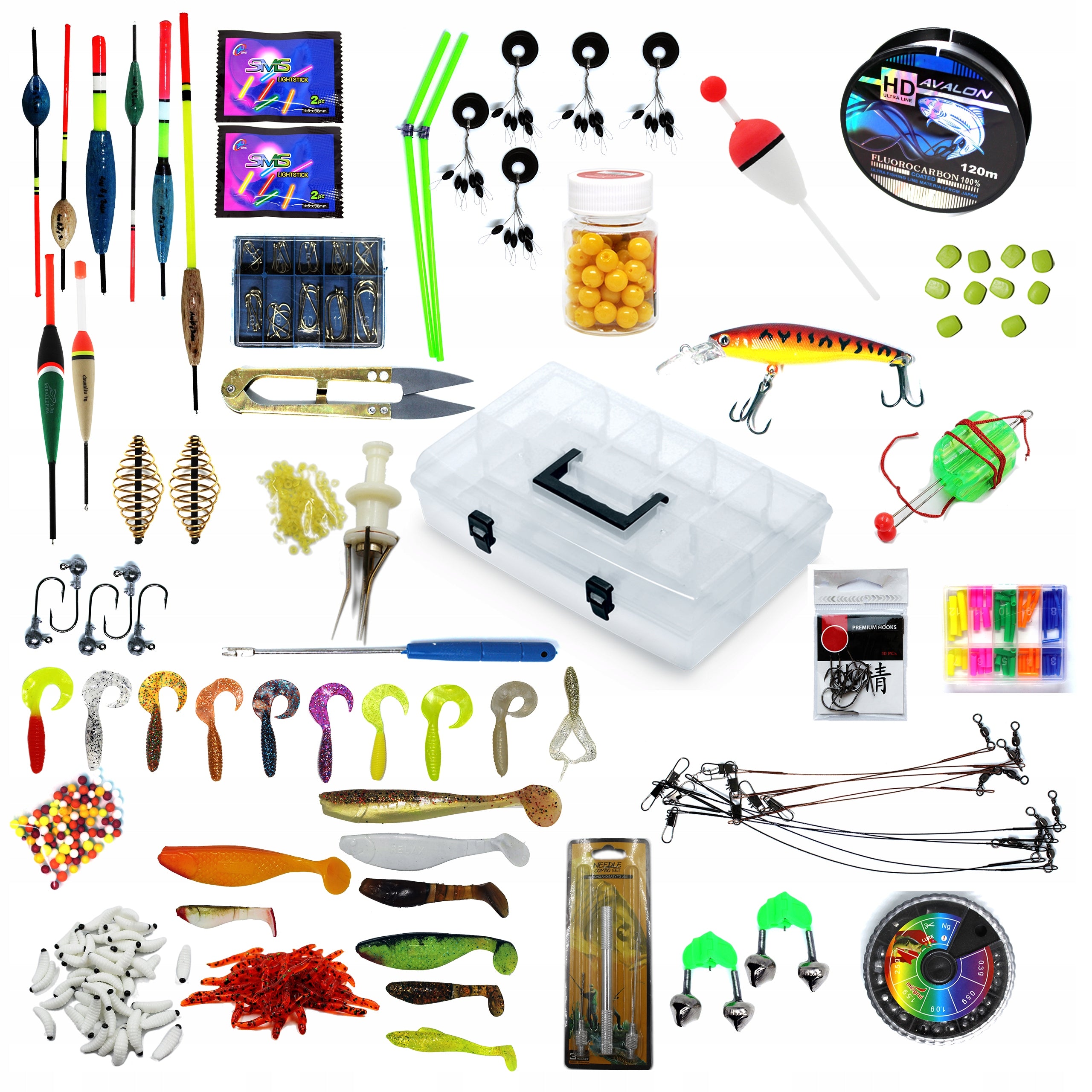 Complete set of fishing accessories and lures gift for angler
