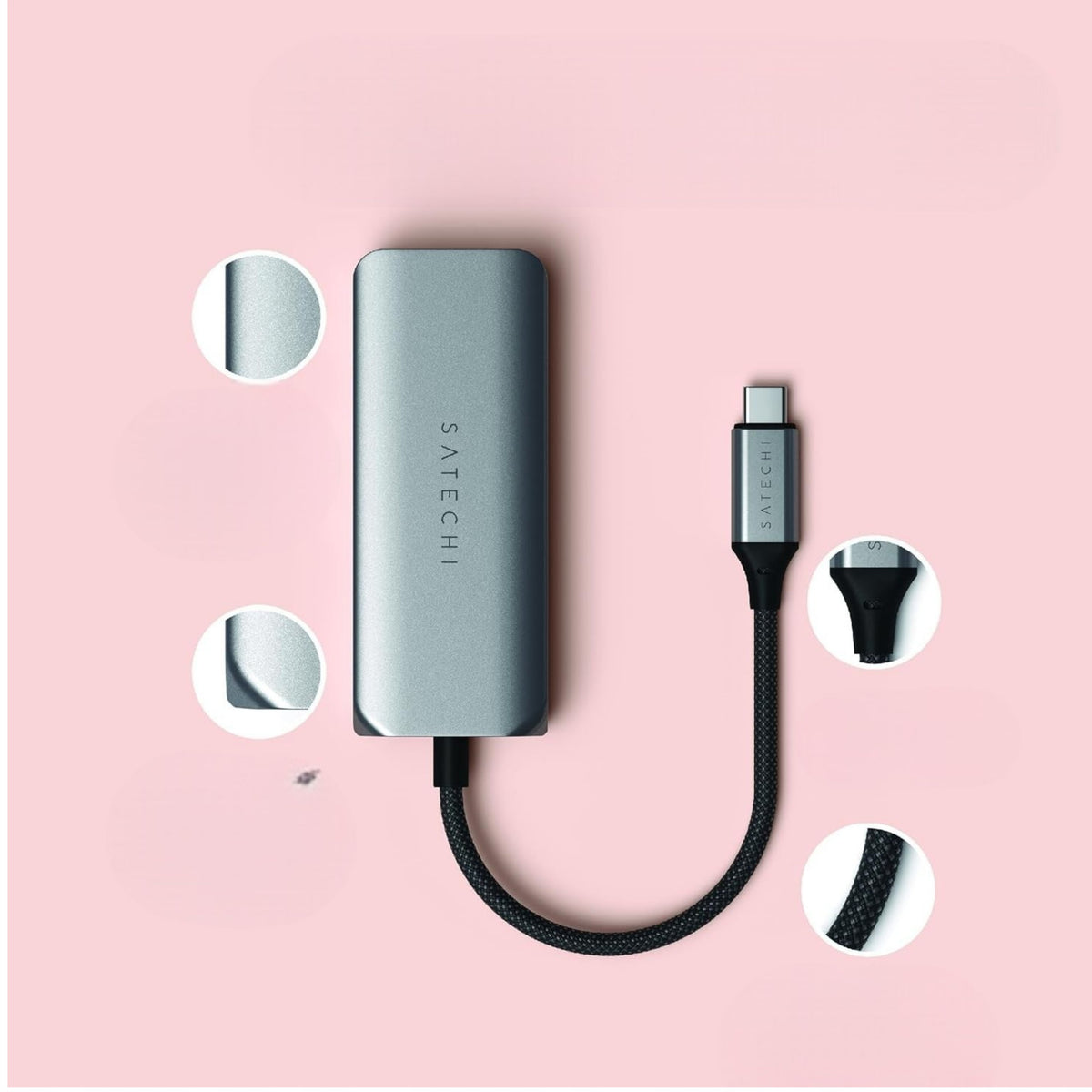 Computer Adapter Data Transverter 3 Ports USB-C Gen 2 Network Packaging status original
