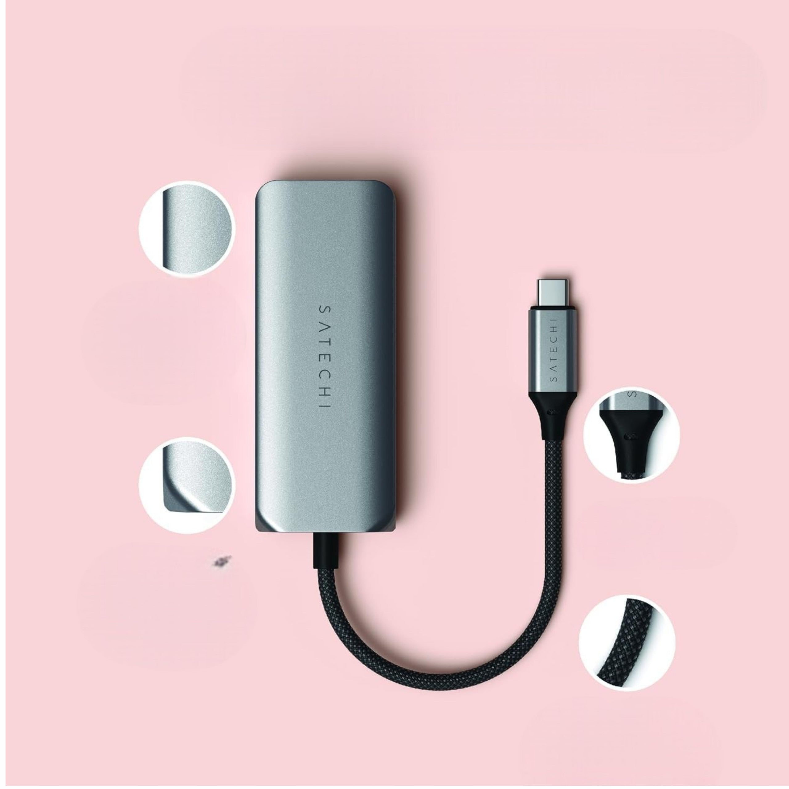 Computer Adapter Data Transverter 3 Ports USB-C Gen 2 Network Packaging status original