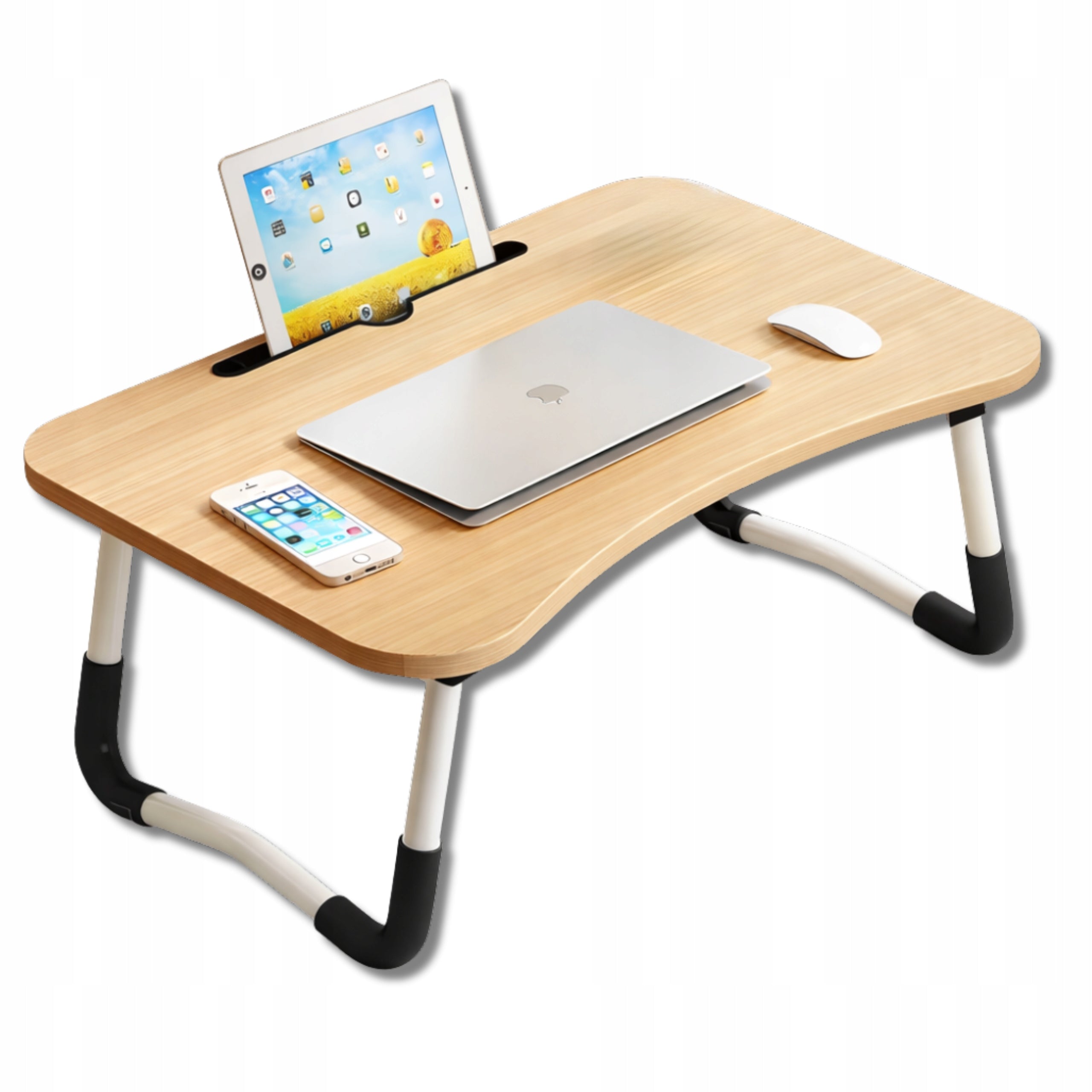 Computer Desk Mobile Folding Table Under Laptop For Tablet For Bed Packaging status original