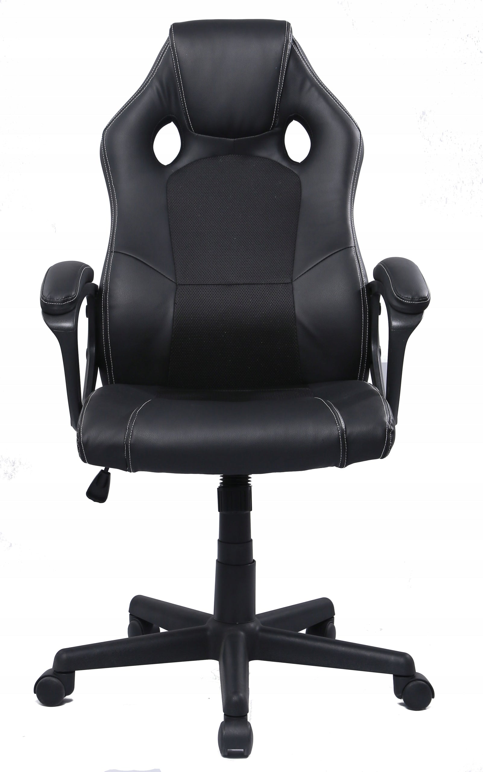 Computer SWIVEL Chair BUCKET Office Player Chair LEATHER + FABRIC Packaging status original