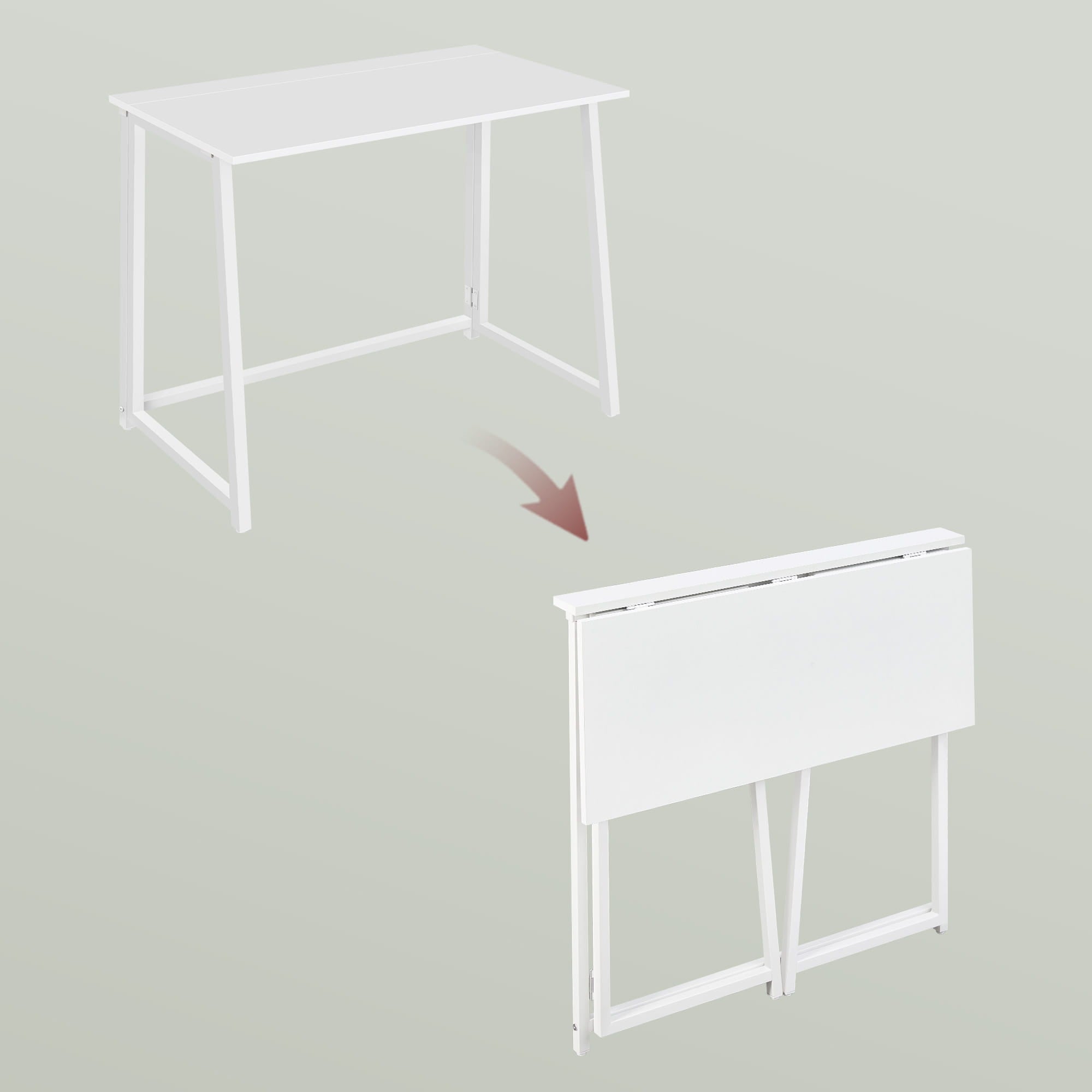 Computer School Desk Folding Modern Solid White 80x40x75 cm Manufacturer code BIUR.MAX.BIAL.BIAL