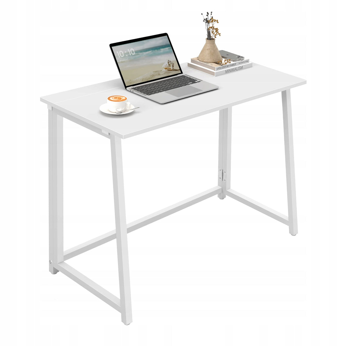 Computer School Desk Folding Modern Solid White 80x40x75 cm
