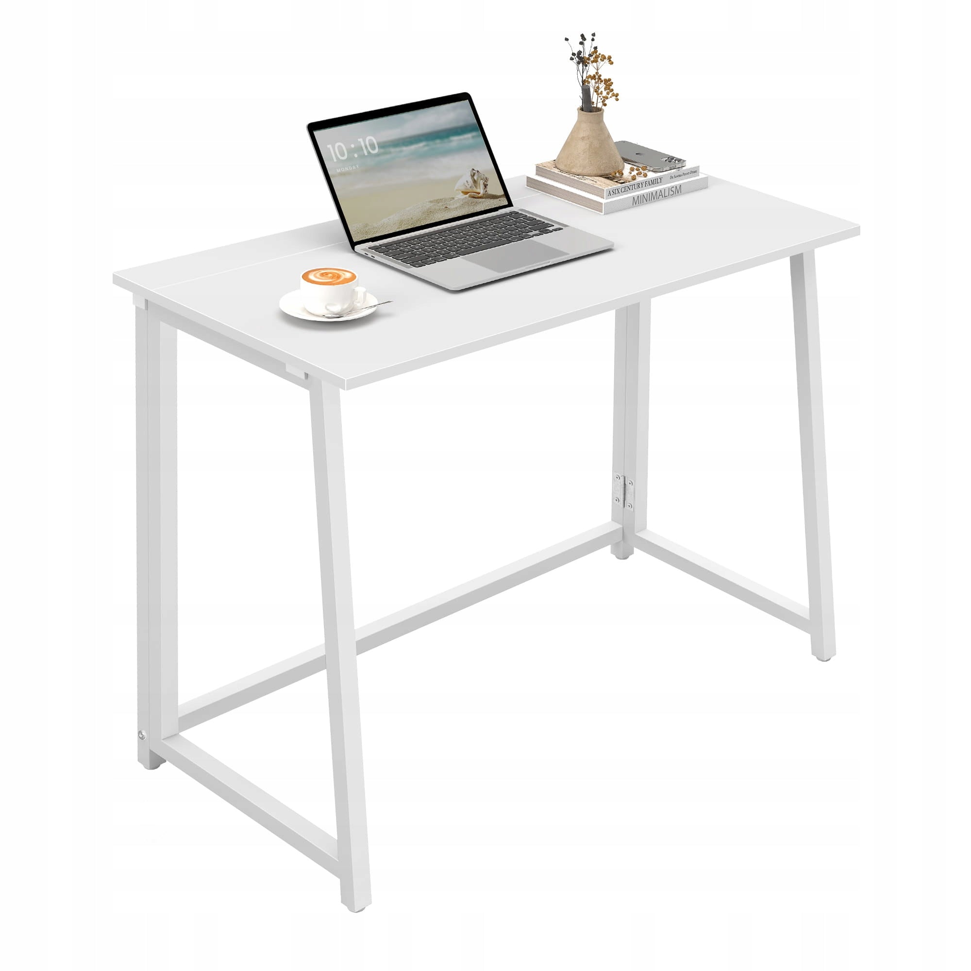 Computer School Desk Folding Modern Solid White 80x40x75 cm