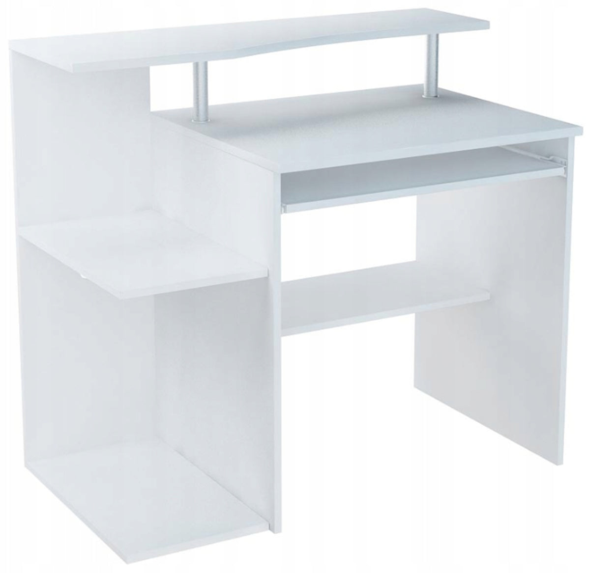 Computer desk B1 WHITE 100cm cabinet ROB