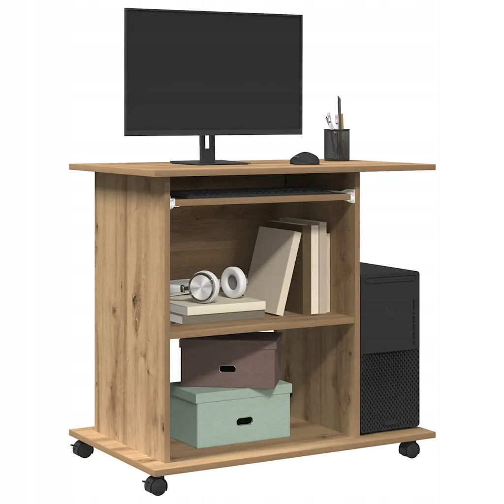 Computer desk, artisan oak, 80x50x75 cm Brand VidaXL