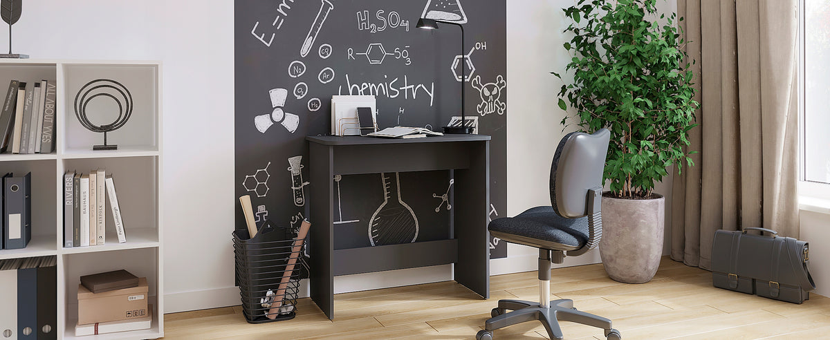 Computer desk small narrow anthracite 80 cm – KOMTO Manufacturer code p-186-1782