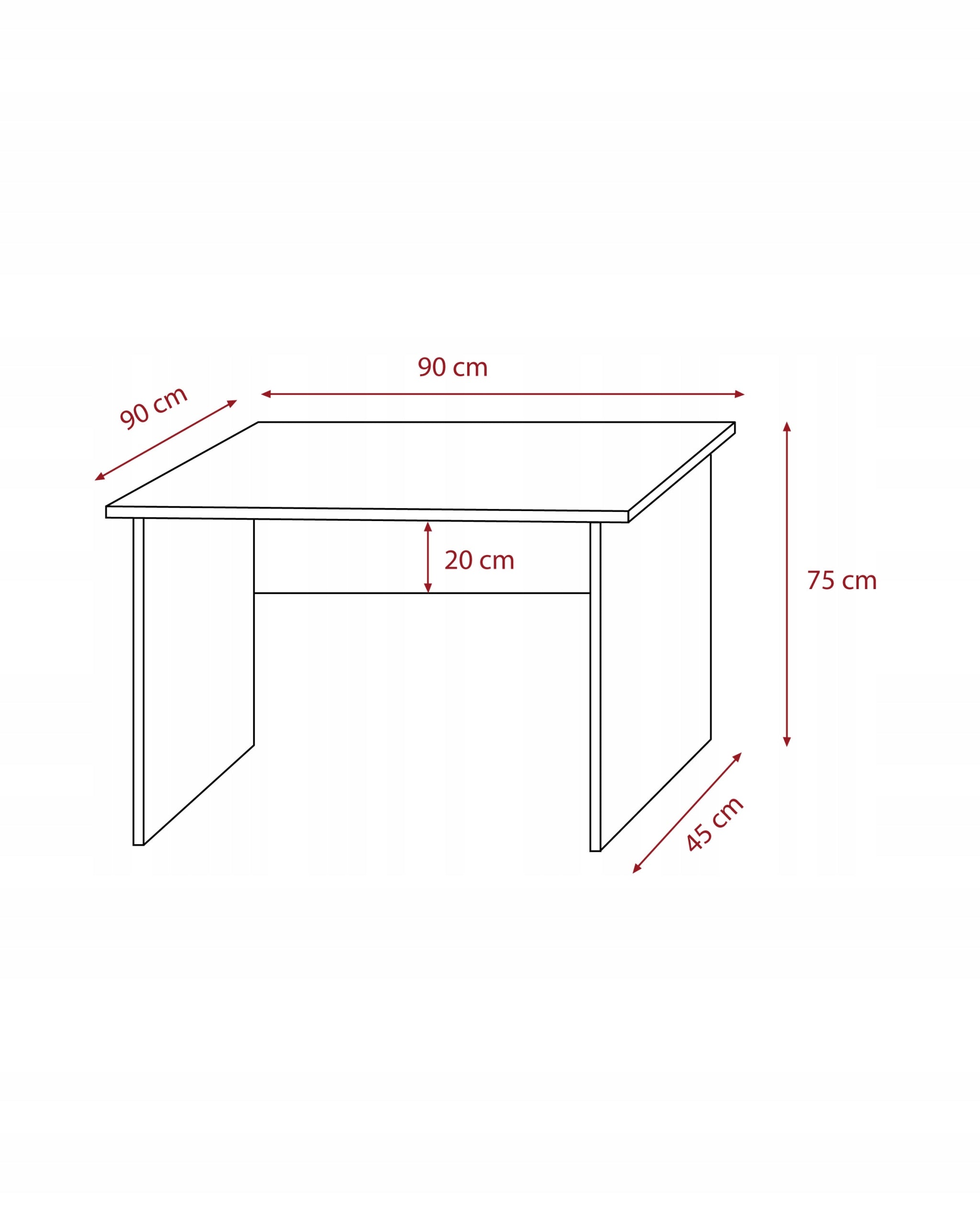Computer desk table FAPI 90cm different colors EAN (GTIN) 5904800280240