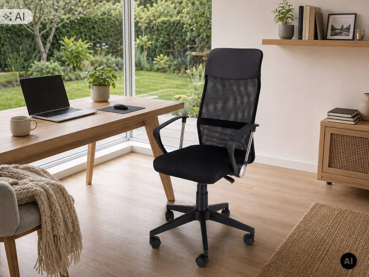 Computer office chair for work home office ZOOM black Manufacturer code ZOOM czarny do biurka ergonomiczny