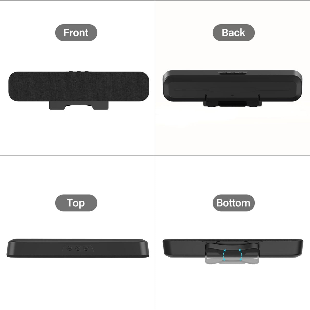 Computer speaker, mini soundbar USB EL024 – USB speaker black Manufacturer code EL024