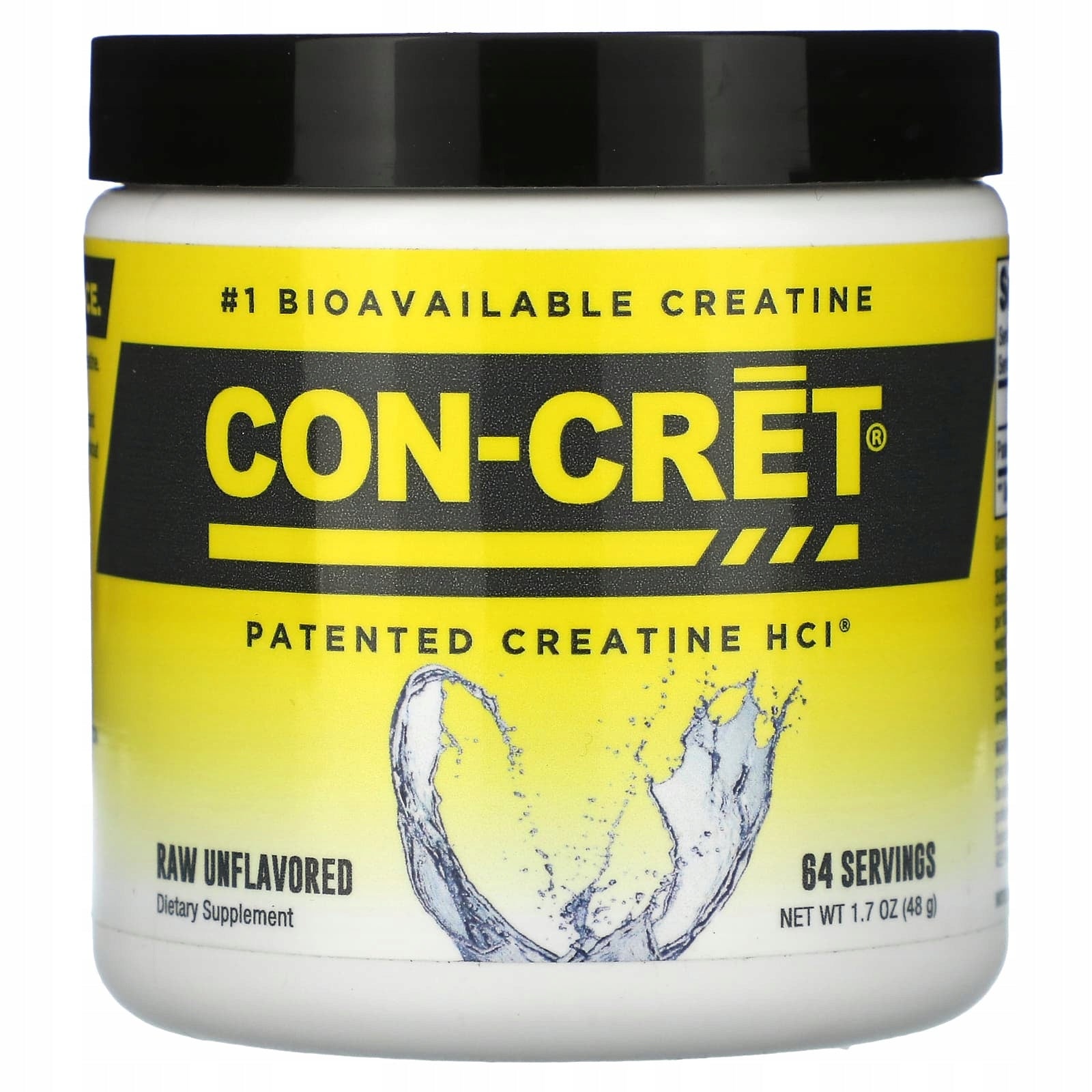 Con-Cret, Patented Creatine Hydrochloride, Raw, Flavorless, 48 g