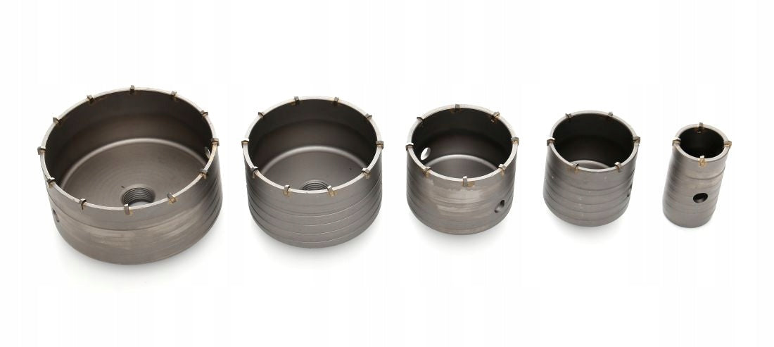 Concrete masonry hole saw Set 7el SDS+ IN CASE 40 65 80 100 125mm STRONG Brand Tagred