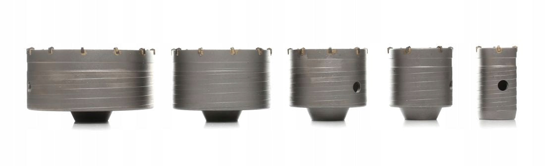 Concrete masonry hole saw Set 7el SDS+ IN CASE 40 65 80 100 125mm STRONG Series brak