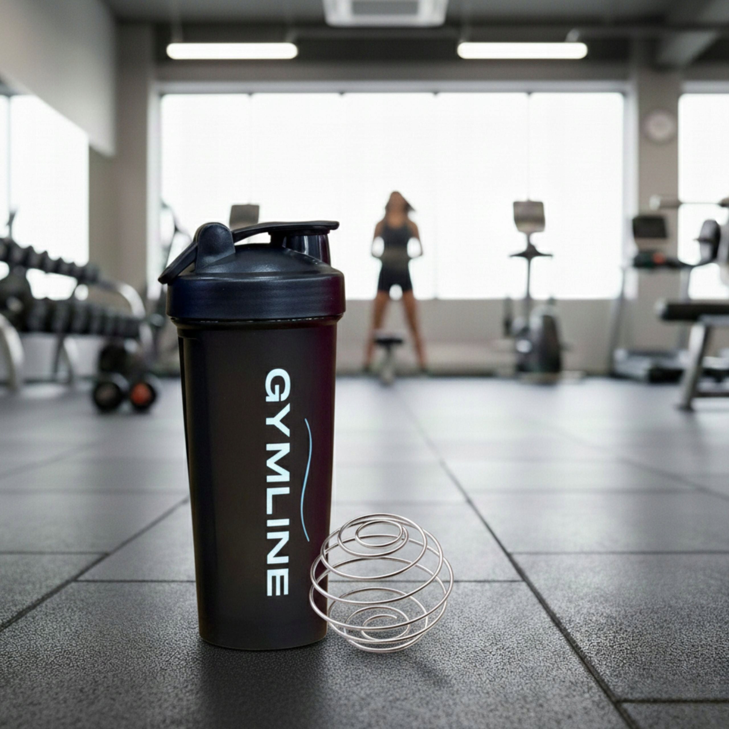 Conditioner Protein Shaker 600 ml BLACK Sports for Gym Training Packaging status original