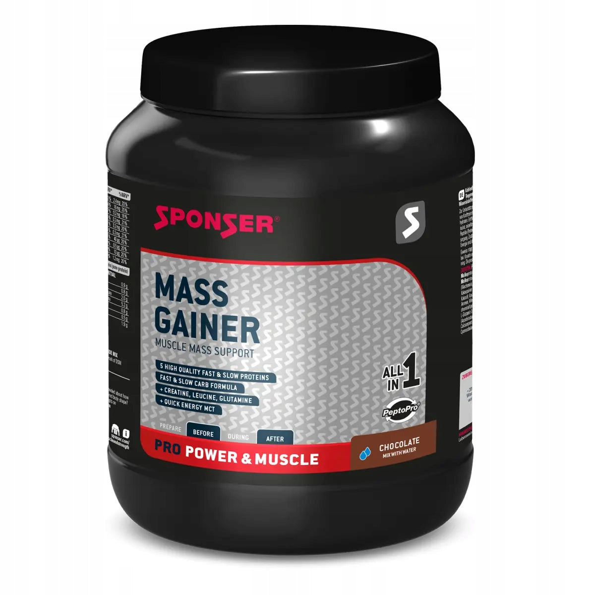 Conditioner SPONSER MASS GAINER Chocolate Can 1200g (NEW)